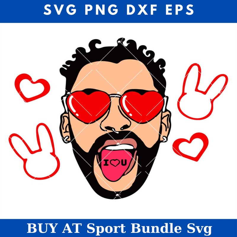 Bad Bunny Valentines Svg, Bad Bunny Svg, Happy Valentines.jpg