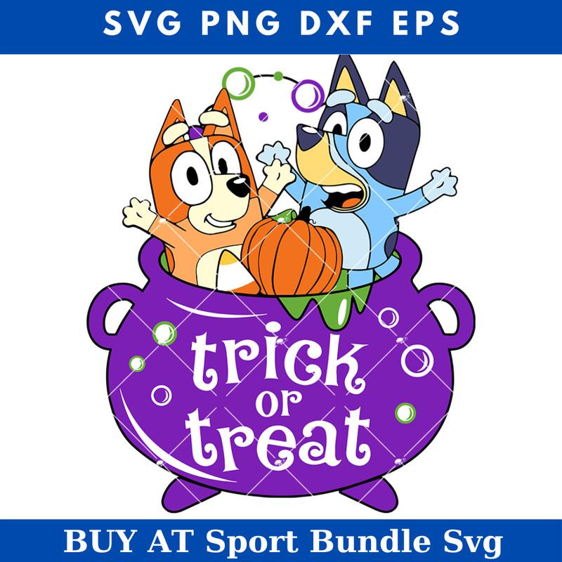 Bluey And Bingo Halloween Svg, Trick Or Treat Svg, Bluey Svg.jpg