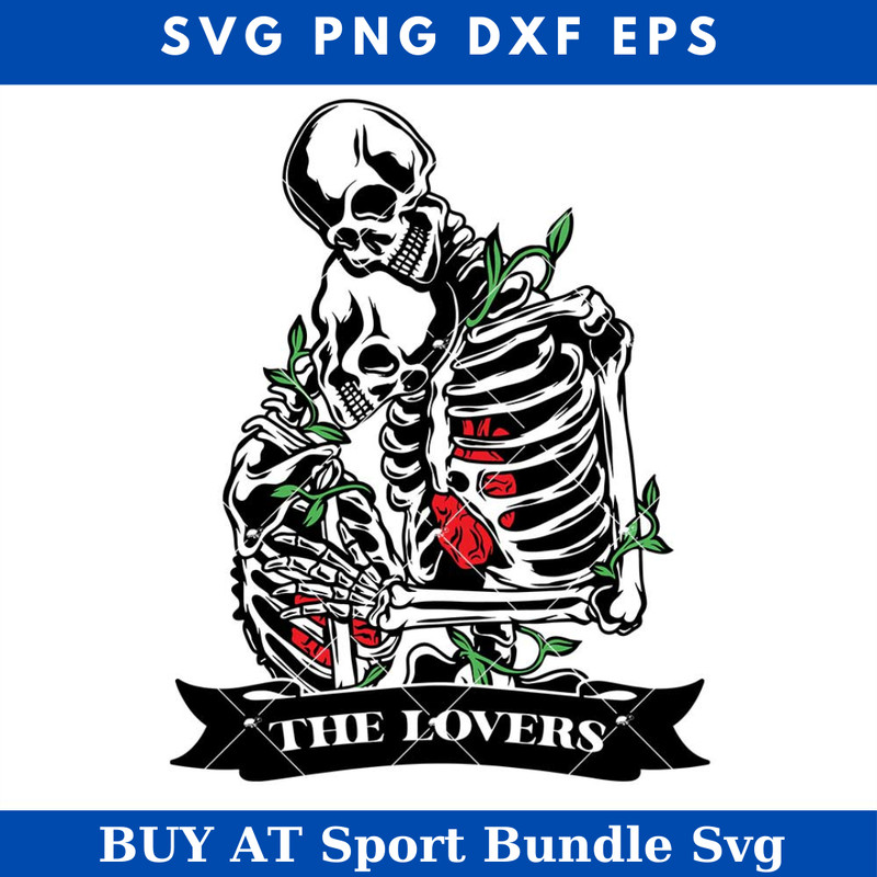 Bones Of Human Svg, Skeleton Couple Svg, Kissing Skull Svg.jpg