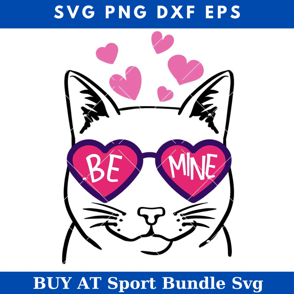 Cat Valentine Day Svg, Be Mine Svg, Happy Valentines Day Svg.jpg
