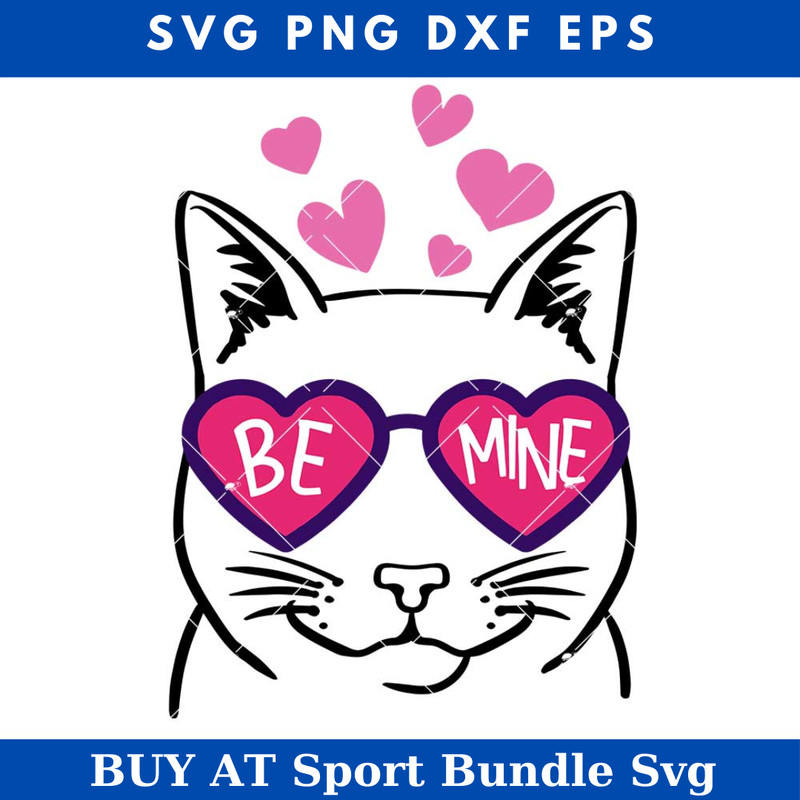Cat Valentine Day Svg, Be Mine Svg, Happy Valentines Day Svg.jpg