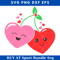 Cherry Sweet Svg, Cherry Valentine Svg, Girls Valentine Svg.jpg