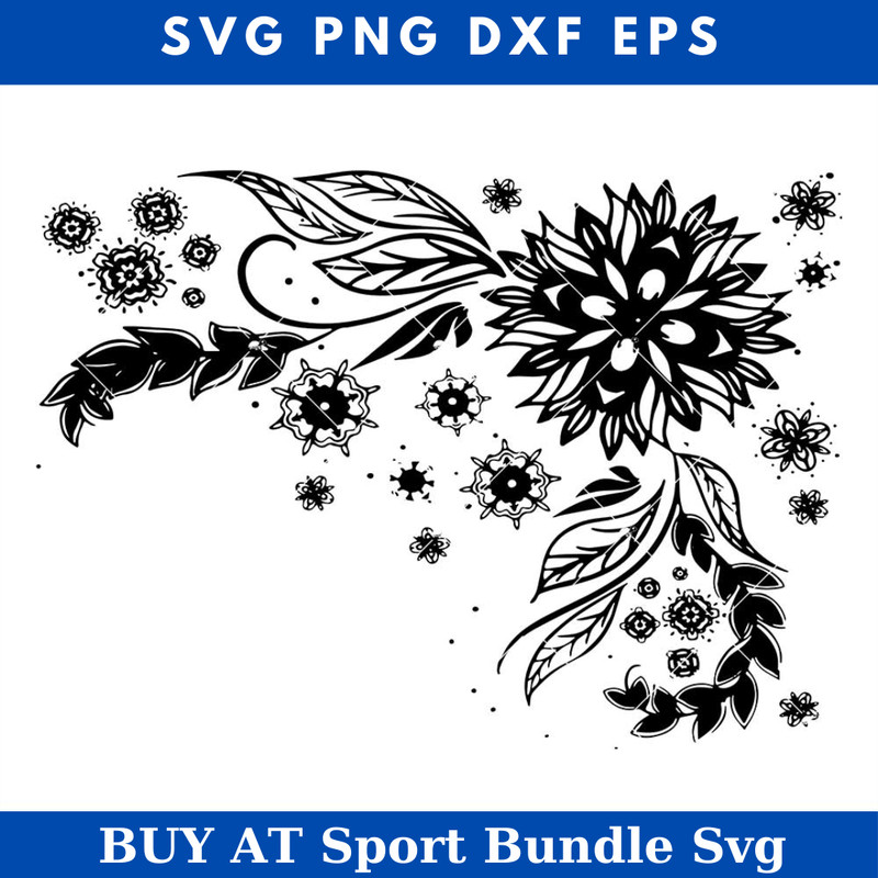 Christmas Flower Svg, Flower Svg, Floral Art Svg.jpg