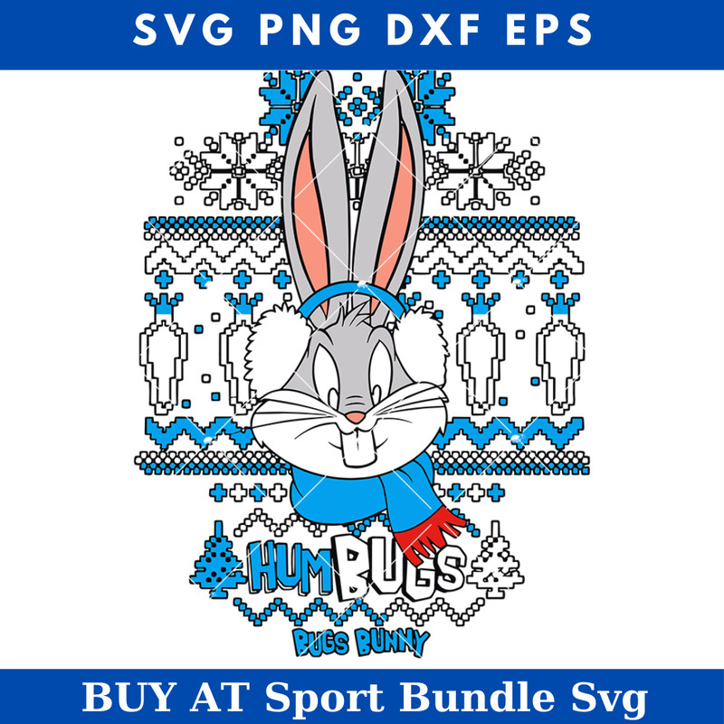 Christmas Humbugs Svg, Bugs Bunny Svg, Winter Christmas.jpg