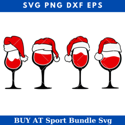 christmas santa wine glass svg, santa wine svg, santa svg