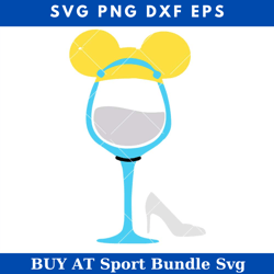 cinderella wine glass svg, disney wine svg, cinderella