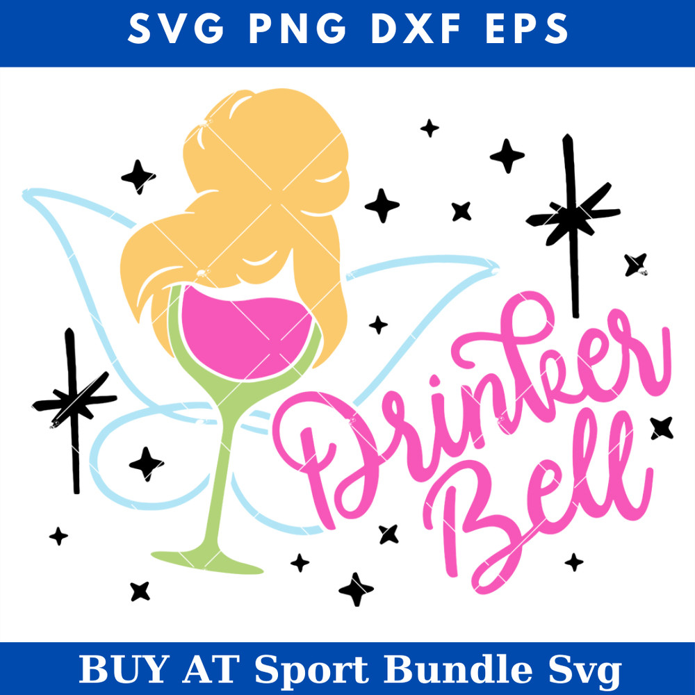 Drinker Bell Svg, Wine Glass Svg, Fairy Pixie Svg.jpg