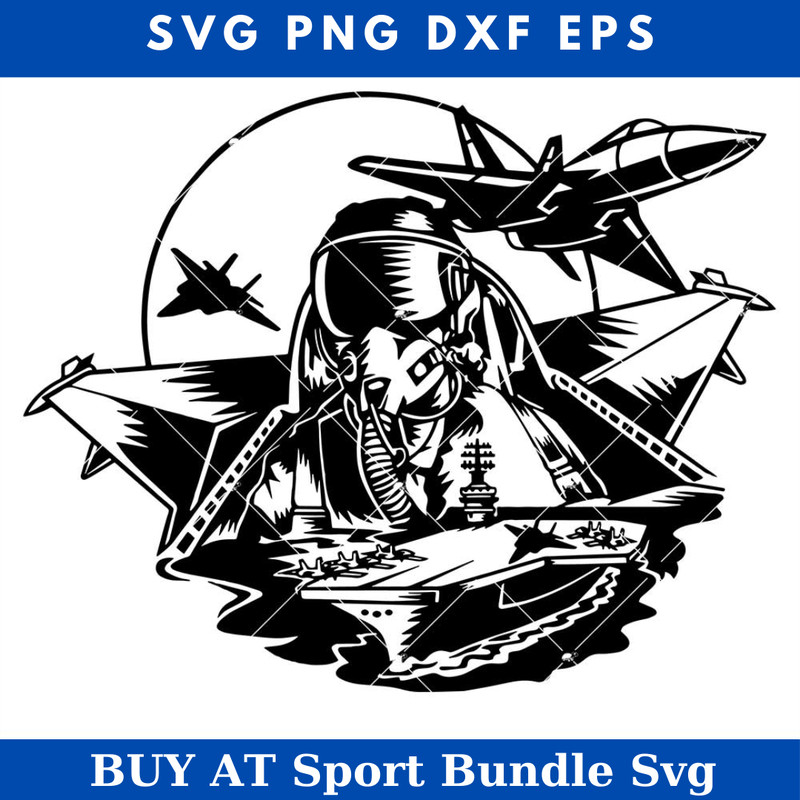 Fighter Pilot US Svg, Aircraft Carrier Svg, Navy US Svg.jpg