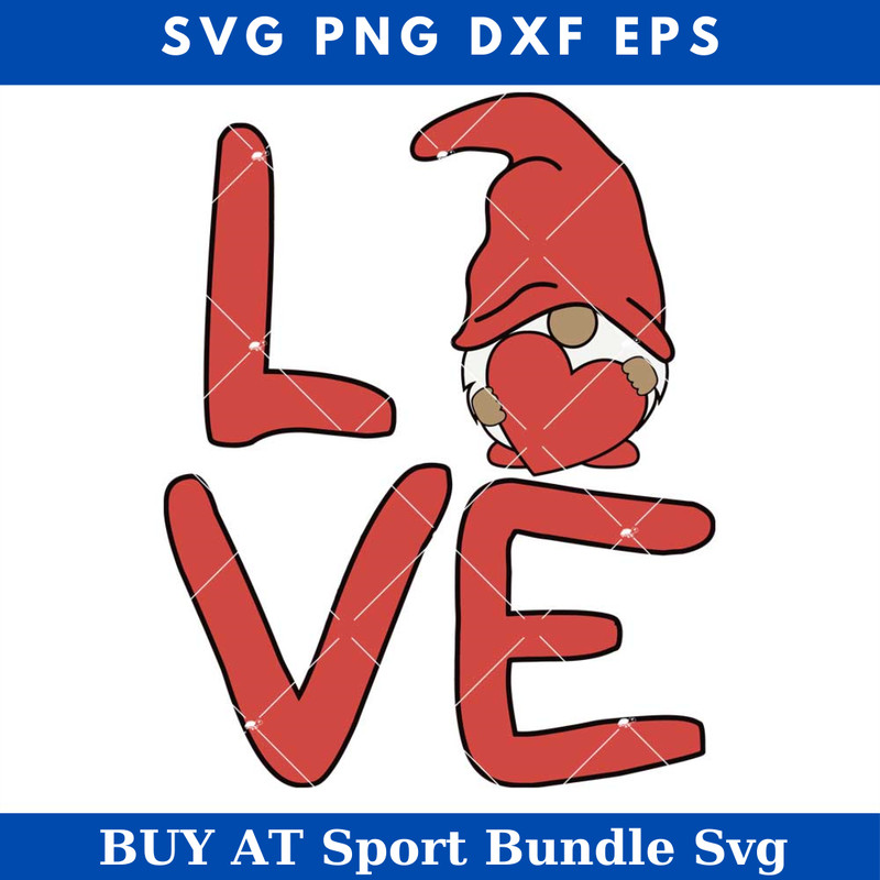Gnome with Love Heart Svg, Little Gnome Svg, Valentines Day.jpg