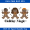 Holiday Magic Wizard Gingerbread Svg, Wizard Christmas Svg.jpg