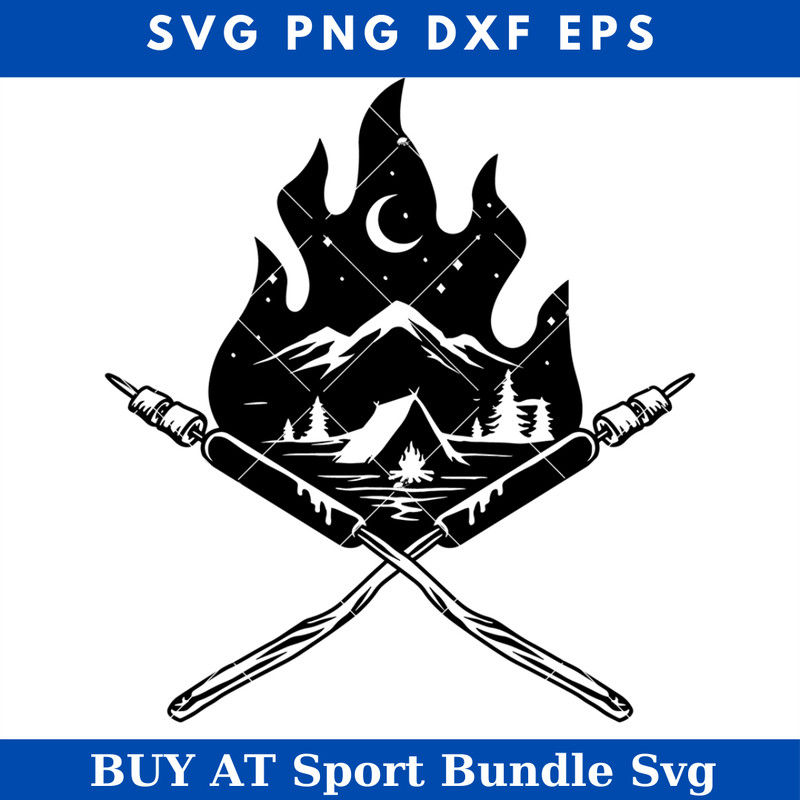 Hotdog and Mallows Svg, Bonfire Svg, Camper Life Svg.jpg