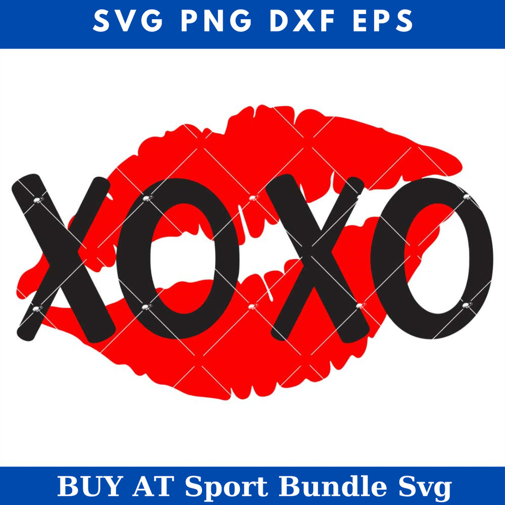 Kissing Lips Svg, XOXO Svg, Valentines Day Svg, Love Svg.jpg