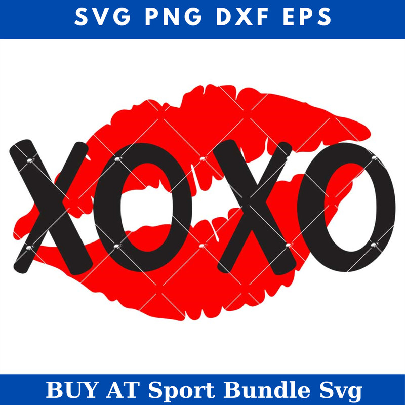 Kissing Lips Svg, XOXO Svg, Valentines Day Svg, Love Svg.jpg