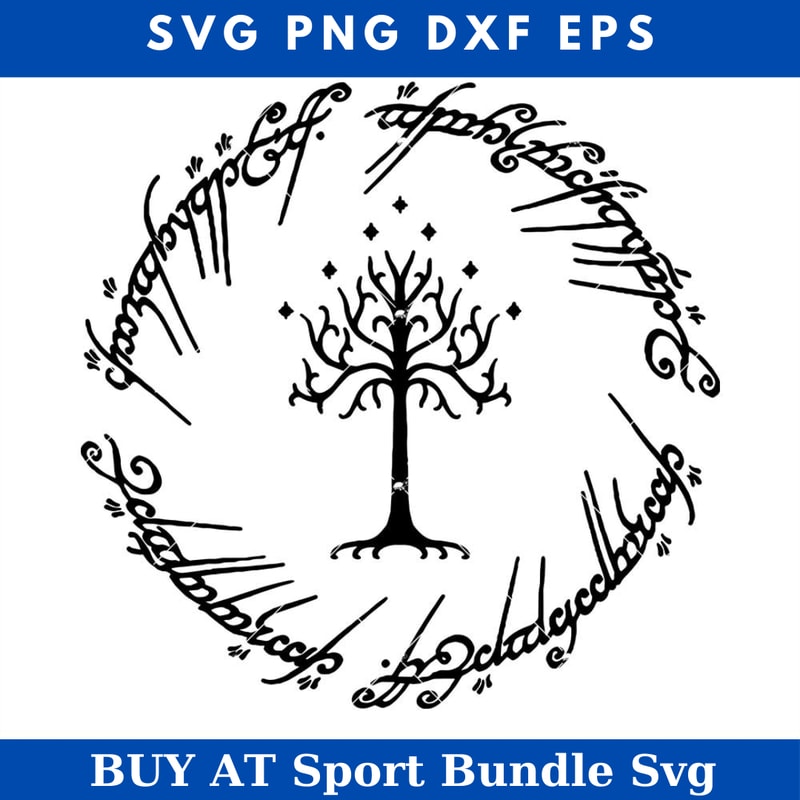 Lord of the Rings Svg, White Tree of Gondor Svg.jpg