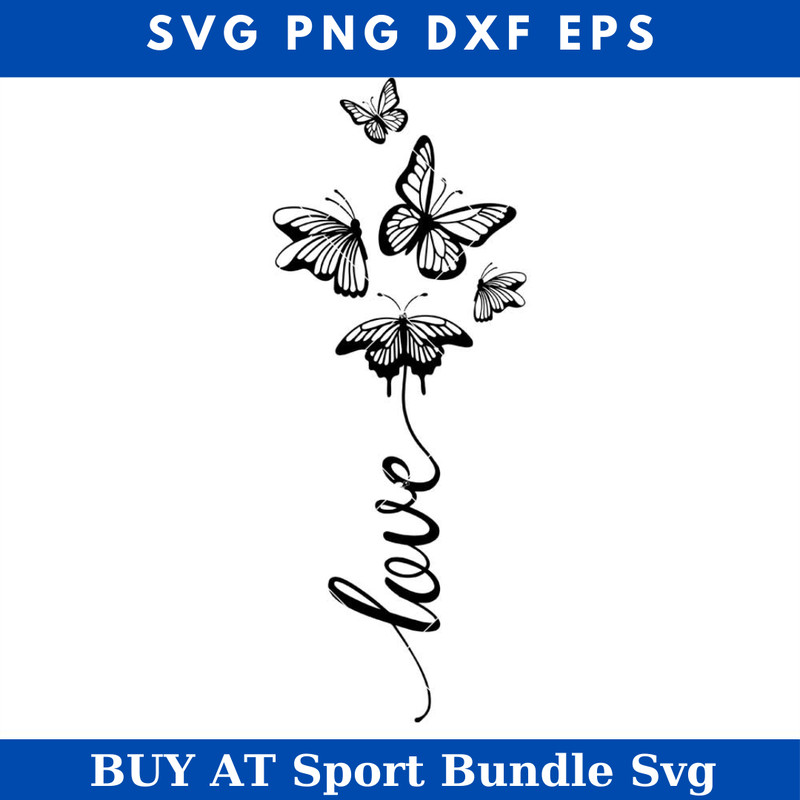 Love Butterfly Flower Svg, Love Butterfly Svg, Butterfly Svg.jpg