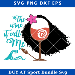 moana the wine it calls me svg, disney wine glass svg
