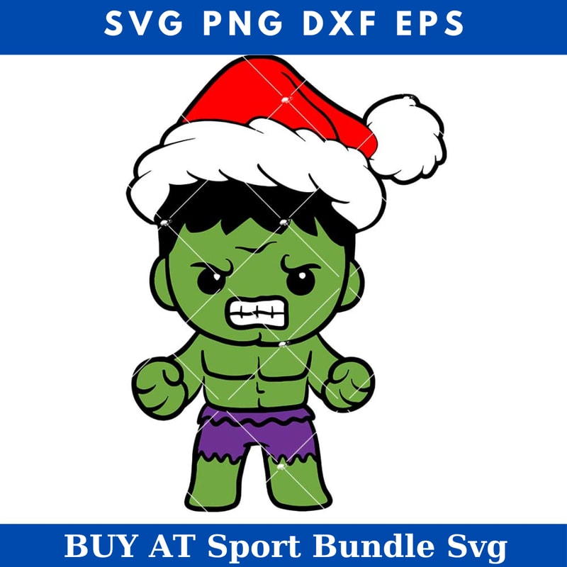 Santa Baby Hulk Svg, Christmas Superhero Svg, Cute Xmas Svg.jpg