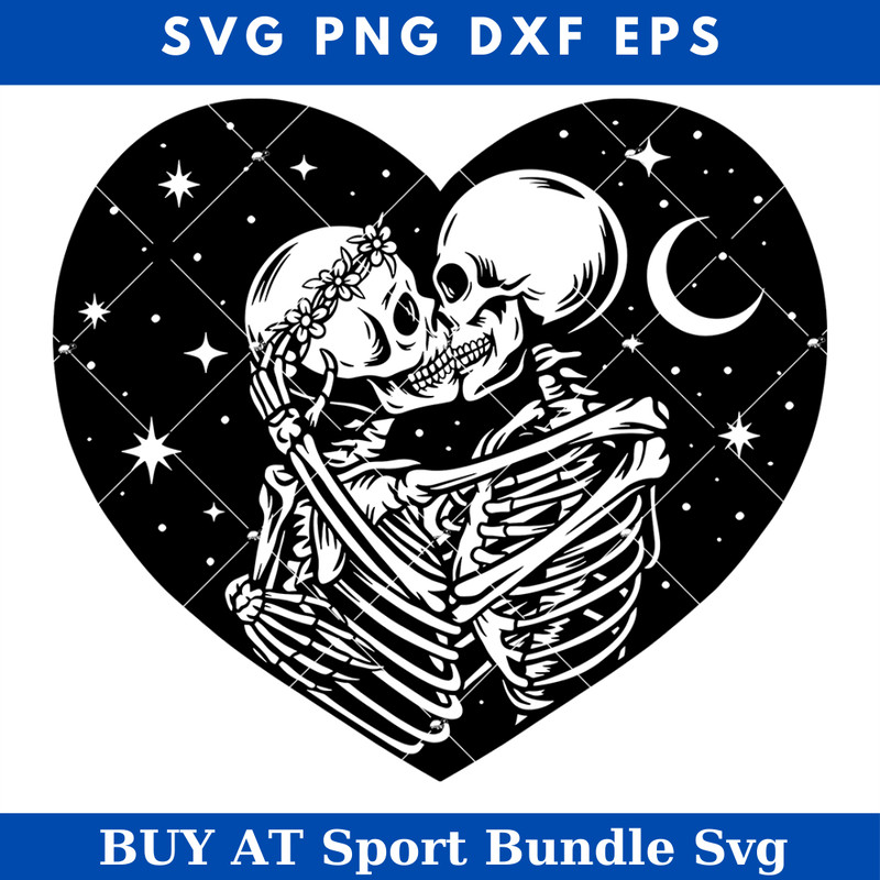 Skull Couple Kiss Svg, Skull Lovers Svg, Gothic Lovers Svg.jpg