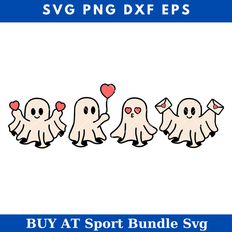Spooky Valentines Svg, Adorable Ghost Svg, Ghost Heart Svg.jpg