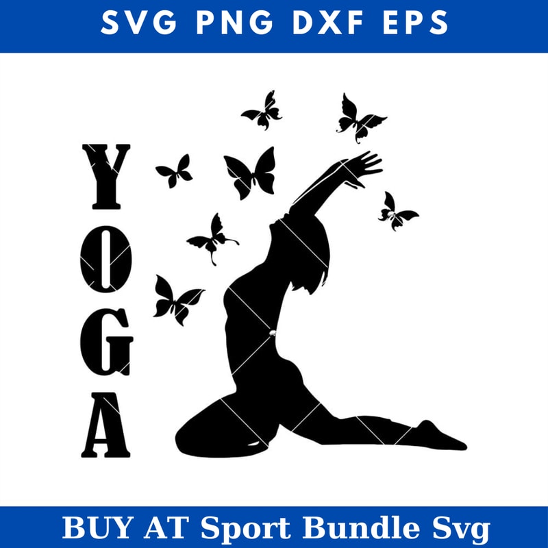 Stretch Meditation Calming Mind and Body Svg, Yoga Butterfly.jpg
