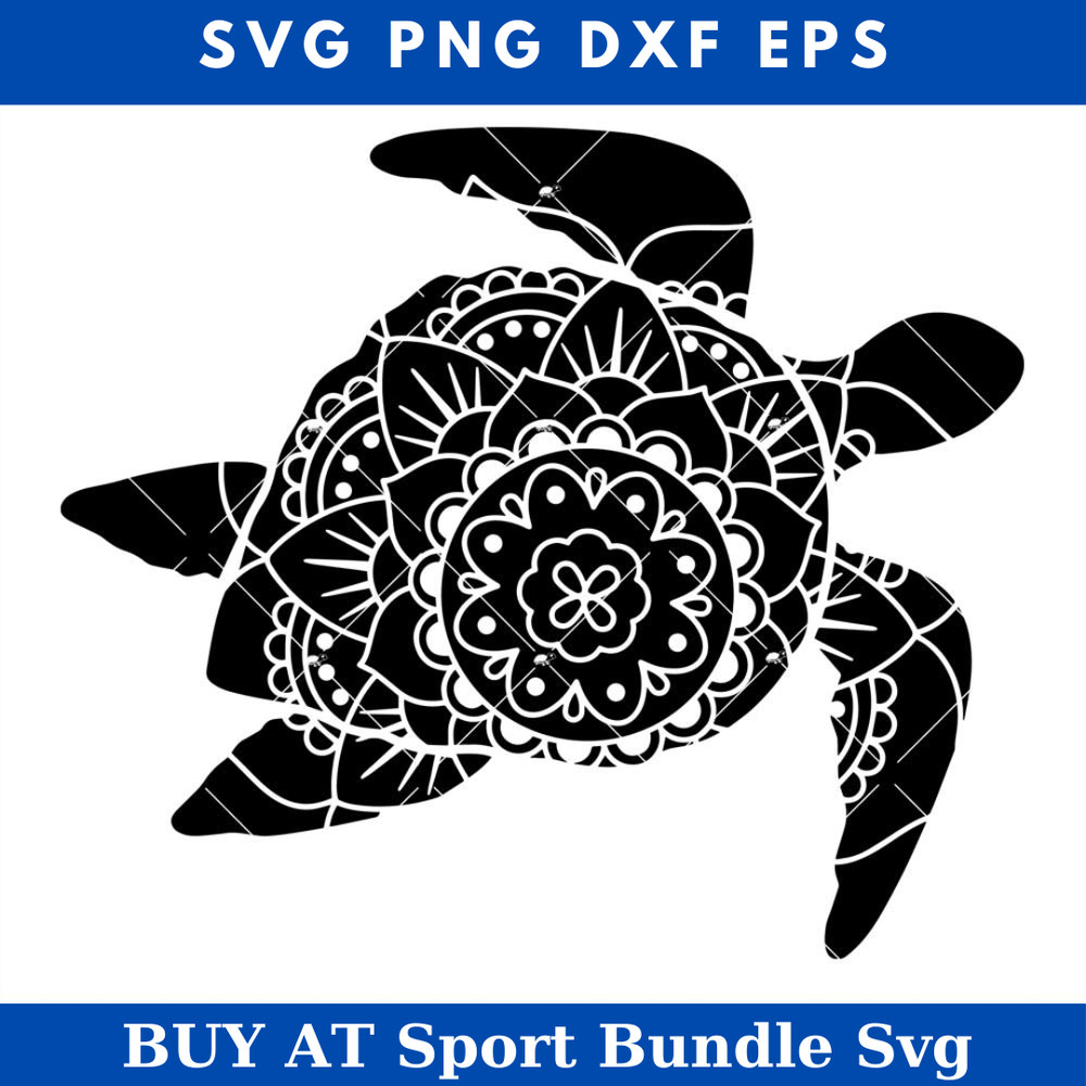 Turtle Mandala Svg, Turtle Flower Svg, Turtle Svg, Turtle.jpg