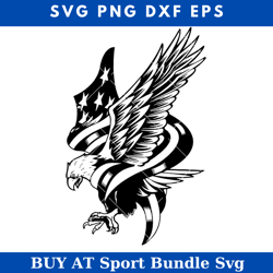 usa flag big bird svg, us eagle patriotic svg, merica svg