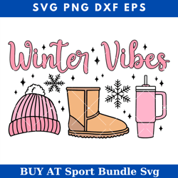 winter vibes svg, preppy christmas svg, christmas winter svg