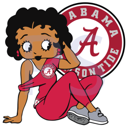 alabama crimson tide betty boop sport svg
