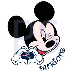 mickey loves patriots svg sp