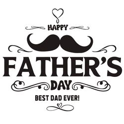happy fathers day best dad ever svg, fathers day svg, beard svg, heart svg, best dad svg, father svg, happy fathers day