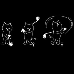 cat golfing funny sports svg, trending svg, cat svg, golfing svg, golf svg, funny sport svg, funny cat svg, cat golfing