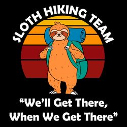 sloth hiking team svg, trending svg, sloth svg, hiking svg, sport svg, hiking team svg, sloth lovers svg, vintage svg, v