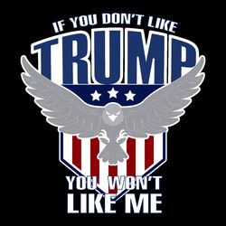 if you dont like trump you wont like me svg, trending svg, donald trump svg, funny quotes svg, support trump svg, eagles