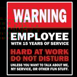 work anniversary 15 years service warning svg, trending svg, warning svg, employee svg, work hard svg, not disturb svg,