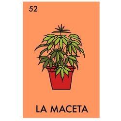 la maceta ,pot plant funny ,mexican lottery ,parody marijuana ,weed 420, lottery card, card svg, weed svg, trending svg