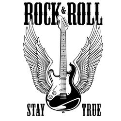 rock and roll stay true guitar wings svg, trending svg, rock and roll svg, guitar svg, angel wings svg, rock and roll mu