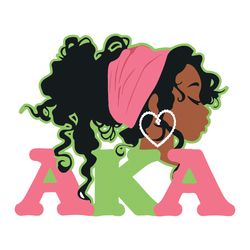 aka sorority alpha kappa pretty girls svg, trending svg, alpha kappa alpha svg, aka sorority svg, black sorority svg, so