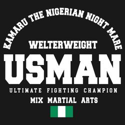 kamaru the nigerian nightmare usman gym welterweight svg, trending svg, usman svg, welterweight svg, gym svg, keep fit s