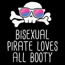 bisexual pirate loves all booty svg, trending svg, bisexual pirate svg, skull svg, pirate svg, bisexual svg, bisexual lo