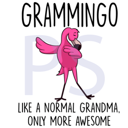 grammingo like a normal grandma only awesome svg, trending svg, flamingo svg, grandma svg, normal grandma svg, dabbing f