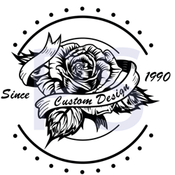 black rose since 1990 svg, trending svg, black rose svg, ribbon svg, grunge rose svg, rose vintage svg, rose flower svg,