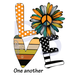 love one another svg, trending svg, peace svg, vintage love svg, sunflower svg, flower svg, american flag svg, hippie sv