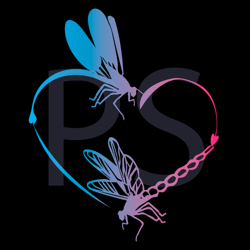 dragonfly heart love dragonflies vintage symbol creative svg, trending svg, dragonflies svg, heart svg, love svg, lover