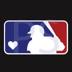 mlb inspired heart baseball logo svg, trending svg, mlb svg, baseball svg, baseball logo svg, baseball player svg, baseb