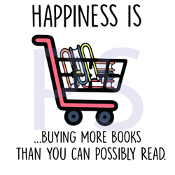 happiness is buying books than you can possibly read svg, trending svg, books svg, books lover svg, shopping svg, readin