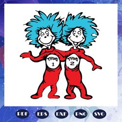 thing 1 thing 2 svg, thing 1 svg, thing 2 svg, dr seuss svg, dr seuss bundle svg, dr seuss, dr seuss png, one fish svg,