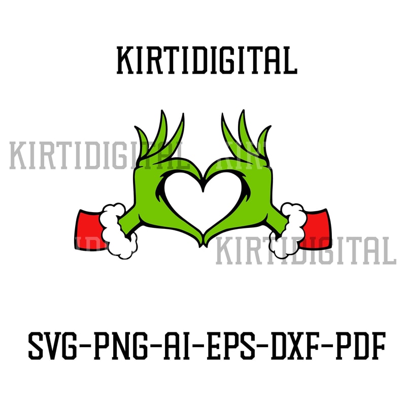 Grinch Hand Heart SVG, PNG, Cricut, Grinchy Hand Png, Christmas Svg, Grinch face cut file,Layered Face Svg, Christmas Svg Png, Grinch Heart.jpg