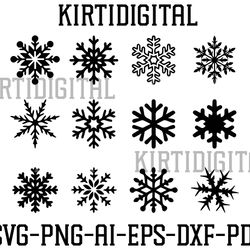 snowflakes svg, snowflakes bundle svg,frozen snowflake svg, ice svg, christmas svg, winter svg