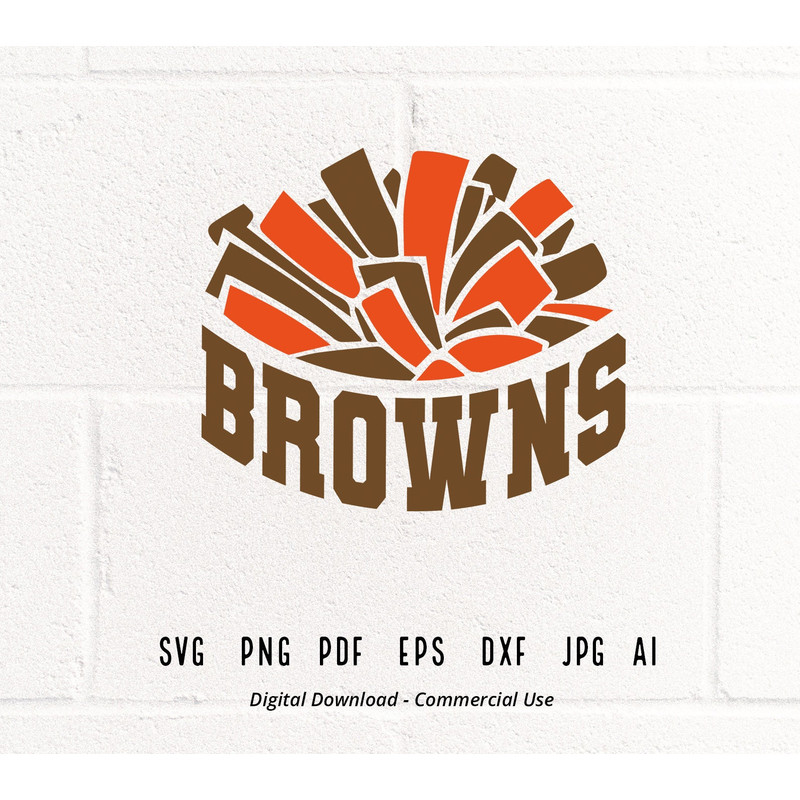 Browns Cheer SVG PNG, Browns Mascot svg, Browns svg, Browns Shirt svg, School Spirit svg, Browns Mom svg, Pom pom svg, Browns Girl svg.jpg