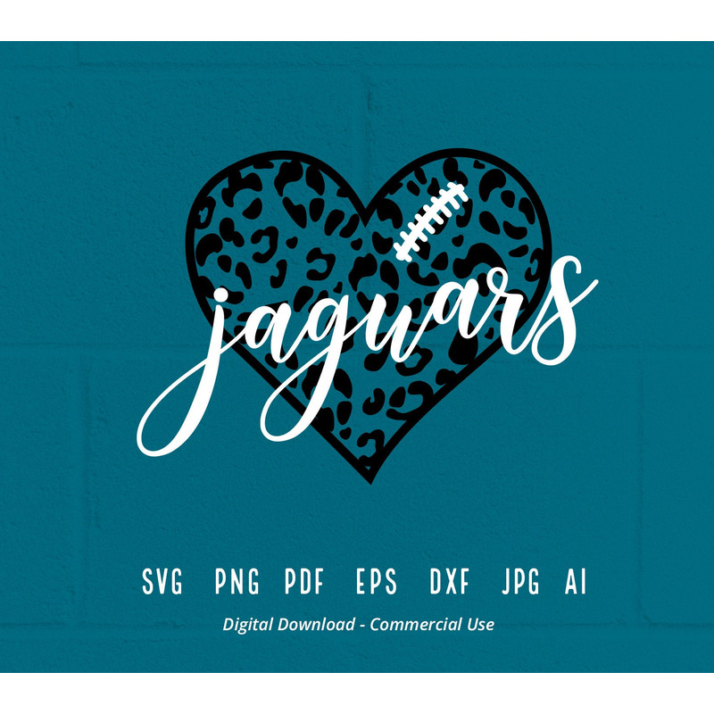 Leopard Heart Jaguars SVG, Jaguars Mascot svg, Jaguars svg, Jaguars School Team svg, Jaguars Cheer svg, Jaguars Football svg, Leopard Heart.jpg